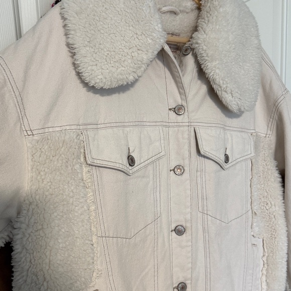 FREE PEOPLE HOLLY COZY DENIM JACKET - Picture 8 of 12